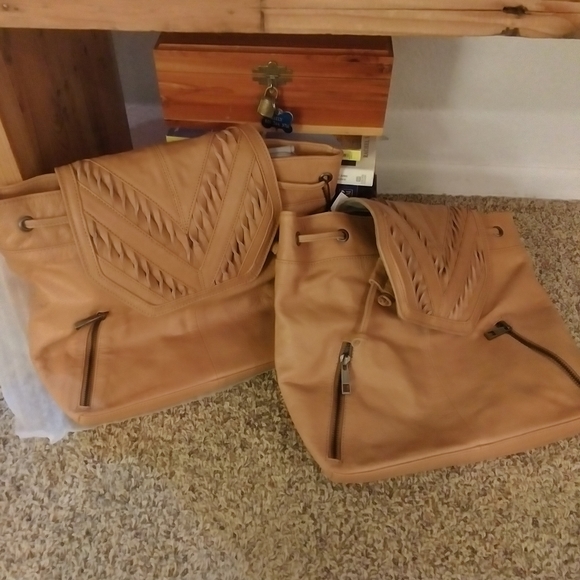 ONE LEFT at this price Boho Leather Backpack - Picture 8 of 16